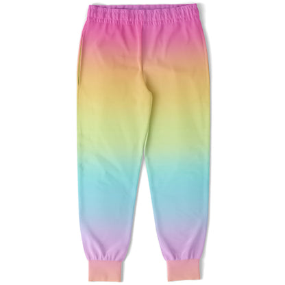 Girls Bright Rainbow Jogger Pants