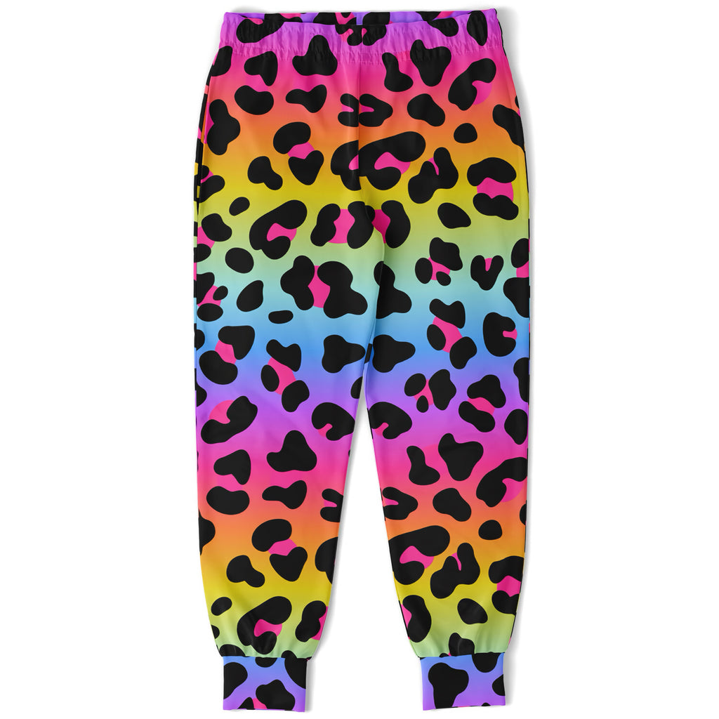 Girls Rainbow Cheetah Jogger Pants