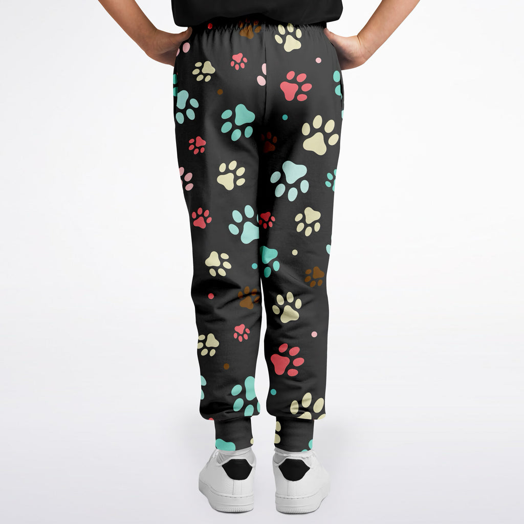 Kids Paw Print Jogger Pants