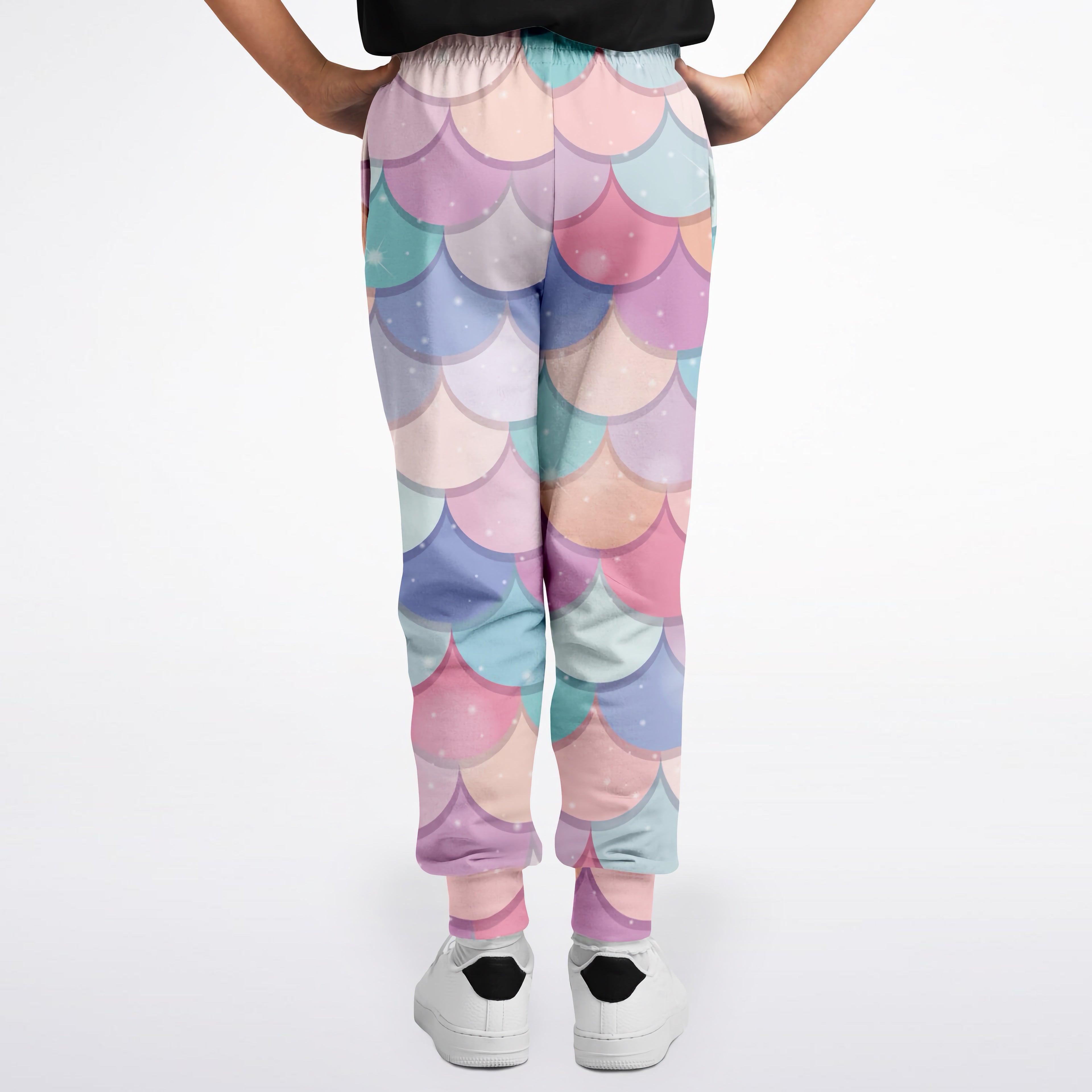 Girls Rainbow Mermaid Jogger Pants