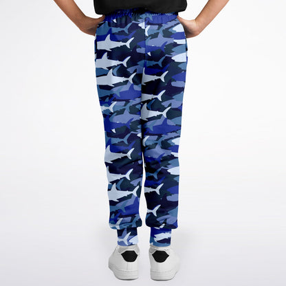 Kids Blue Shark Jogger Pants