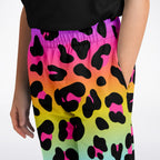 Girls Rainbow Cheetah Jogger Pants