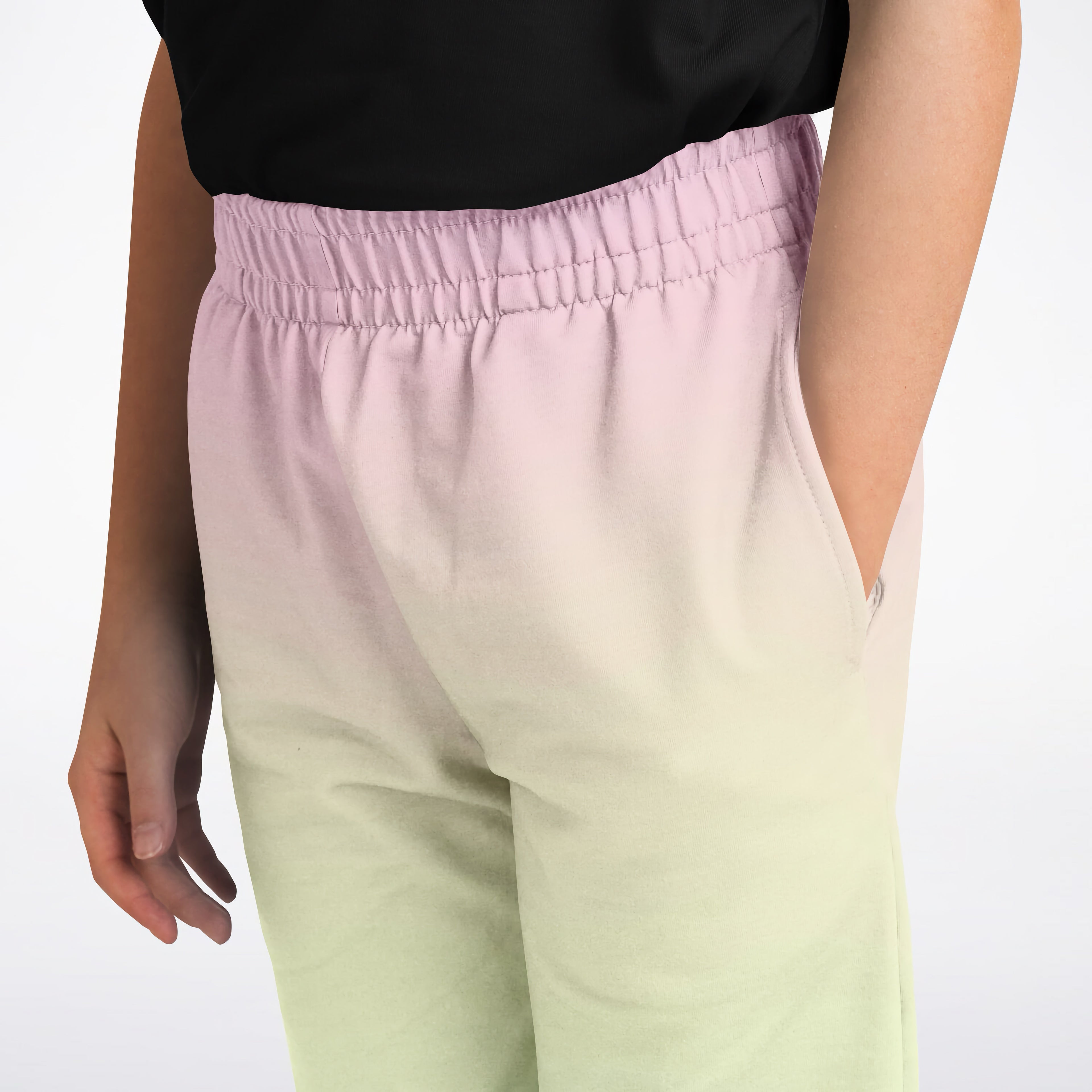 Girls Pastel Rainbow Jogger Pants