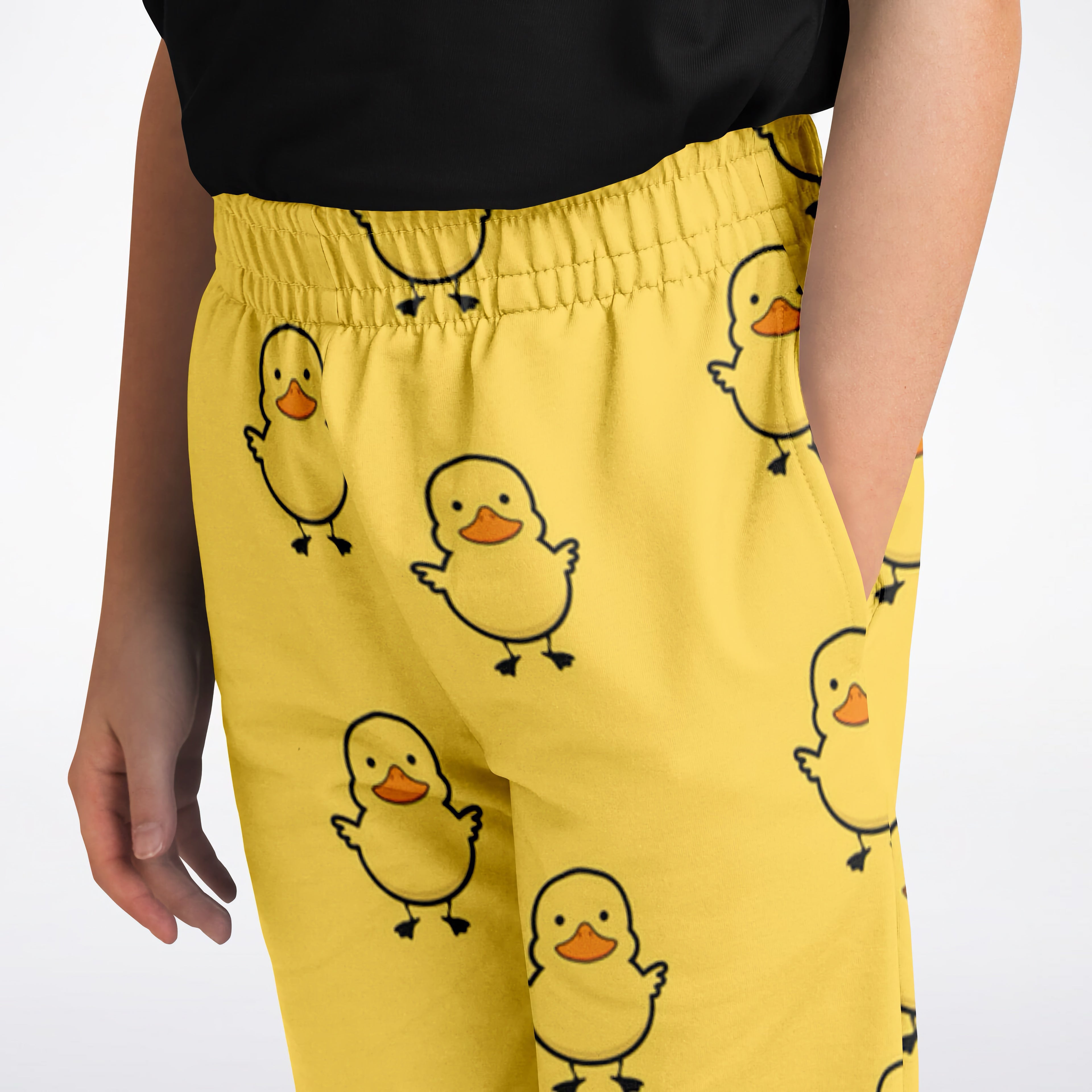 Kids Yellow Rubber Duck Jogger Pants