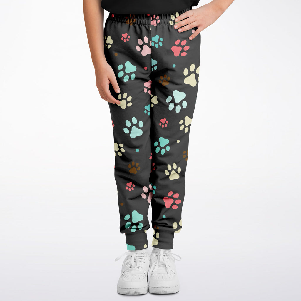 Kids Paw Print Jogger Pants