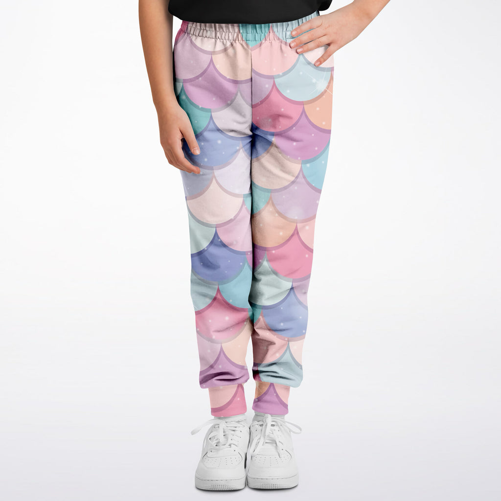 Girls Rainbow Mermaid Jogger Pants