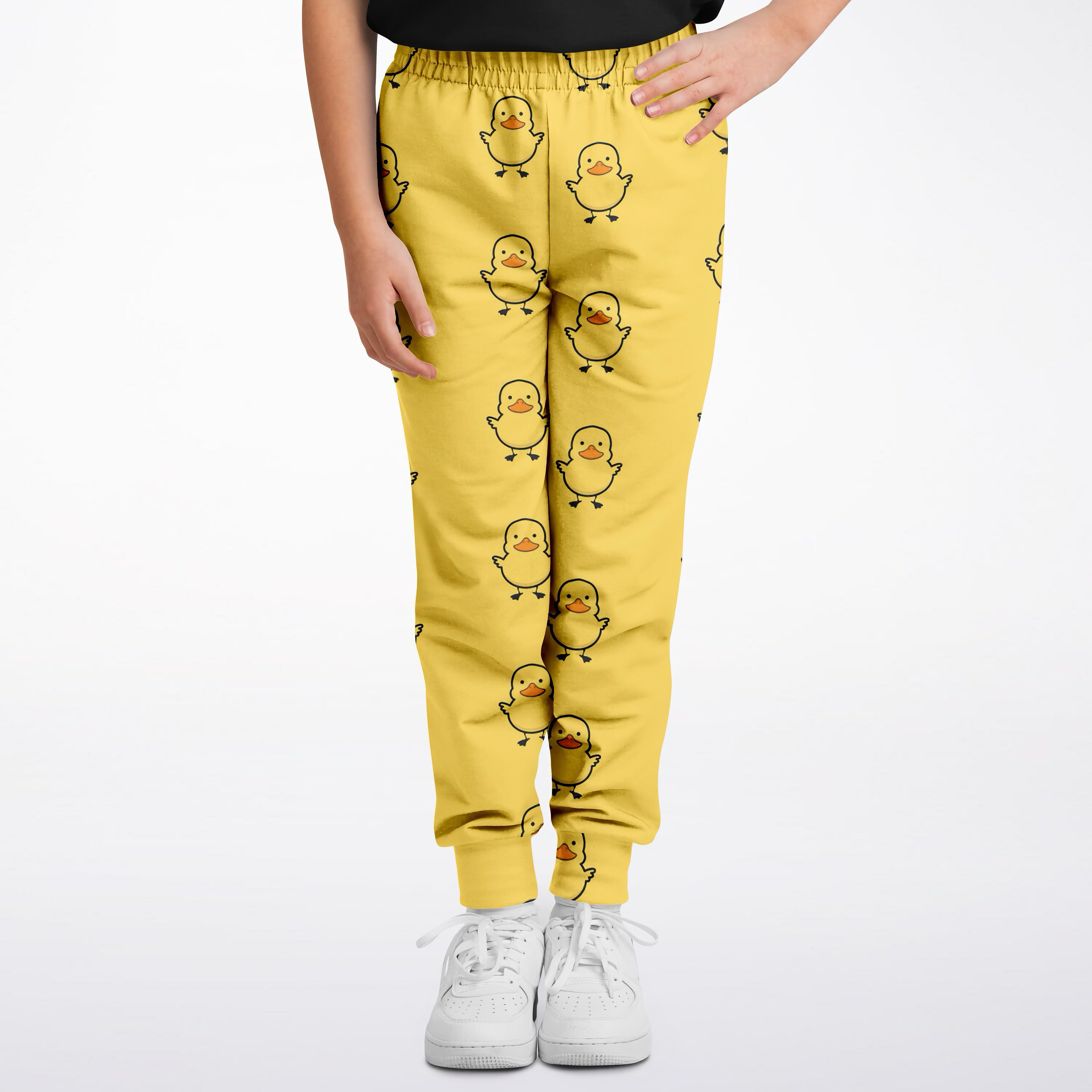 Kids Yellow Rubber Duck Jogger Pants