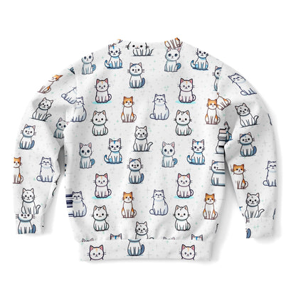 Girls Cat Pattern Sweatshirt