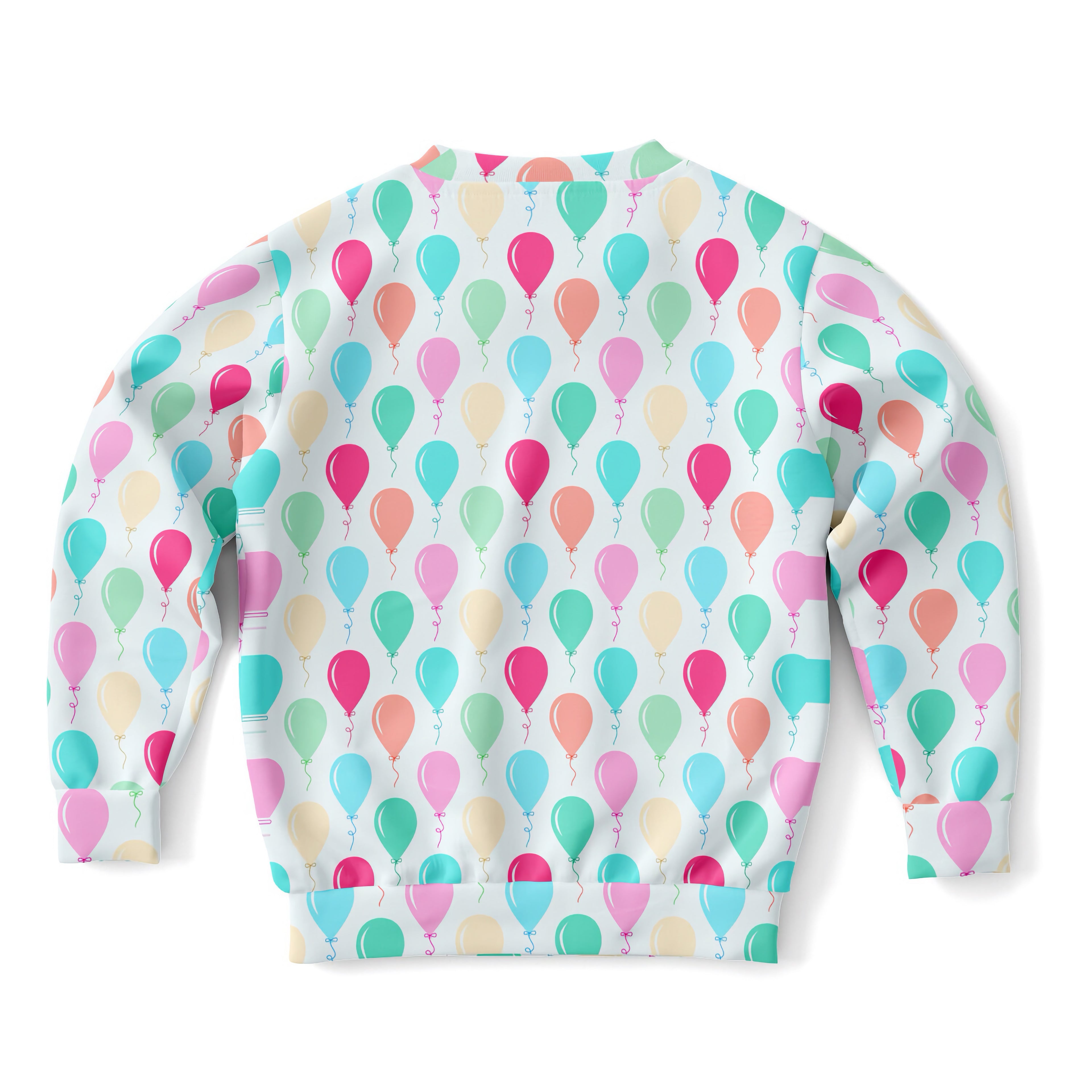 Kids Birthday Balloons Sweatshirt – Cozy Cotton Fleece or Lightweight Sports Fabric