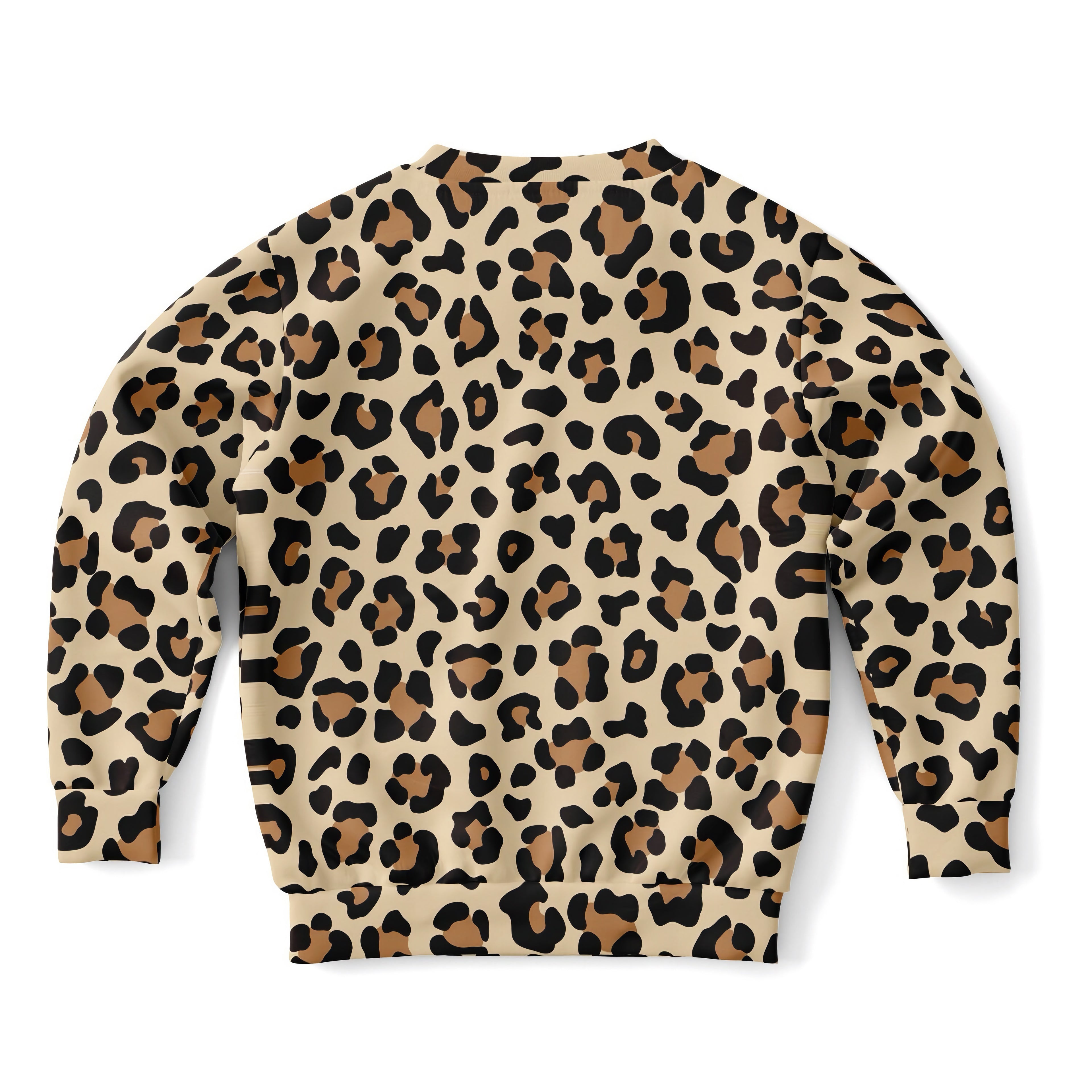 Kids Leopard Print Sweatshirt – Cozy Cotton Fleece or Lightweight Sports Fabric