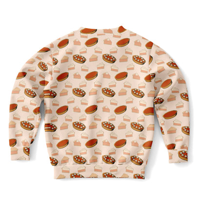 Kids Pumpkin Pie Thanksgiving Sweatshirt – Cozy Cotton Fleece or Lightweight Sports Fabric