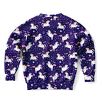 Girls Space Unicorn Sweatshirt – Cozy Cotton Fleece or Lightweight Sports Fabric