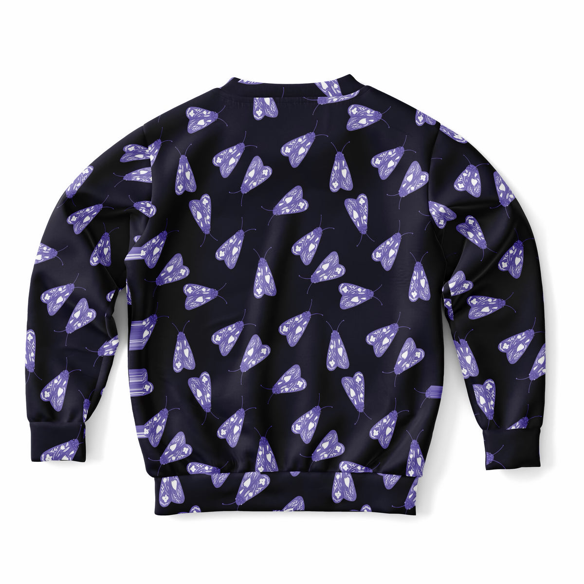 Kids Purple Floral Moth Sweatshirt – Ultra Soft & Stretchy, Cozy Fleece or Lightweight Sports Fabric Sweatshirt – Ultra Soft & Stretchy, Cozy Fleece or Lightweight Sports Fabric