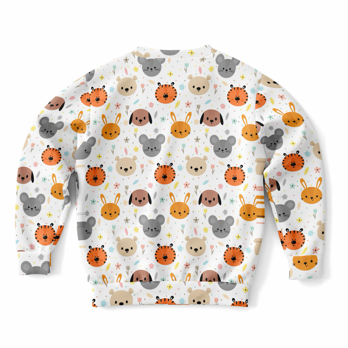 Kids Cute Animal Faces Sweatshirt – Ultra Soft & Stretchy, Cozy Fleece or Lightweight Sports Fabric Sweatshirt – Ultra Soft & Stretchy, Cozy Fleece or Lightweight Sports Fabric