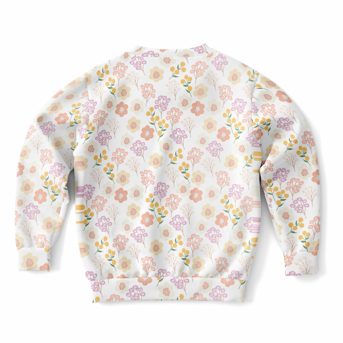 Girls Pastel Wildflower Sweatshirt – Ultra Soft & Stretchy, Cozy Fleece or Lightweight Sports Fabric Sweatshirt – Ultra Soft & Stretchy, Cozy Fleece or Lightweight Sports Fabric