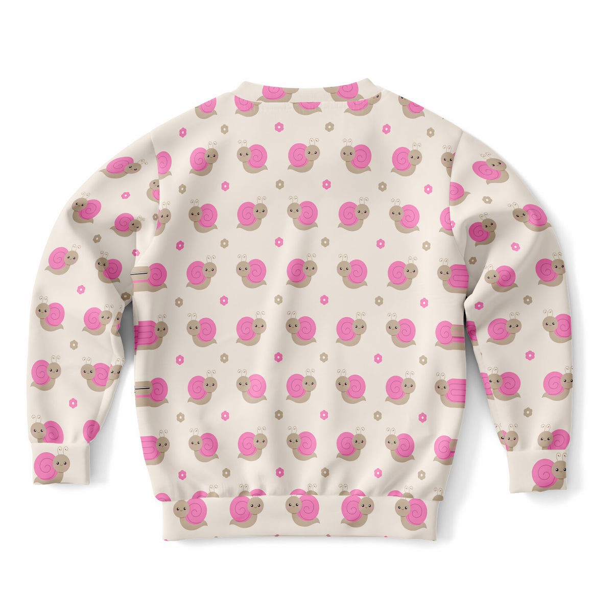 Girls Pink Snail Sweatshirt – Ultra Soft & Stretchy, Cozy Fleece or Lightweight Sports Fabric Sweatshirt – Ultra Soft & Stretchy, Cozy Fleece or Lightweight Sports Fabric