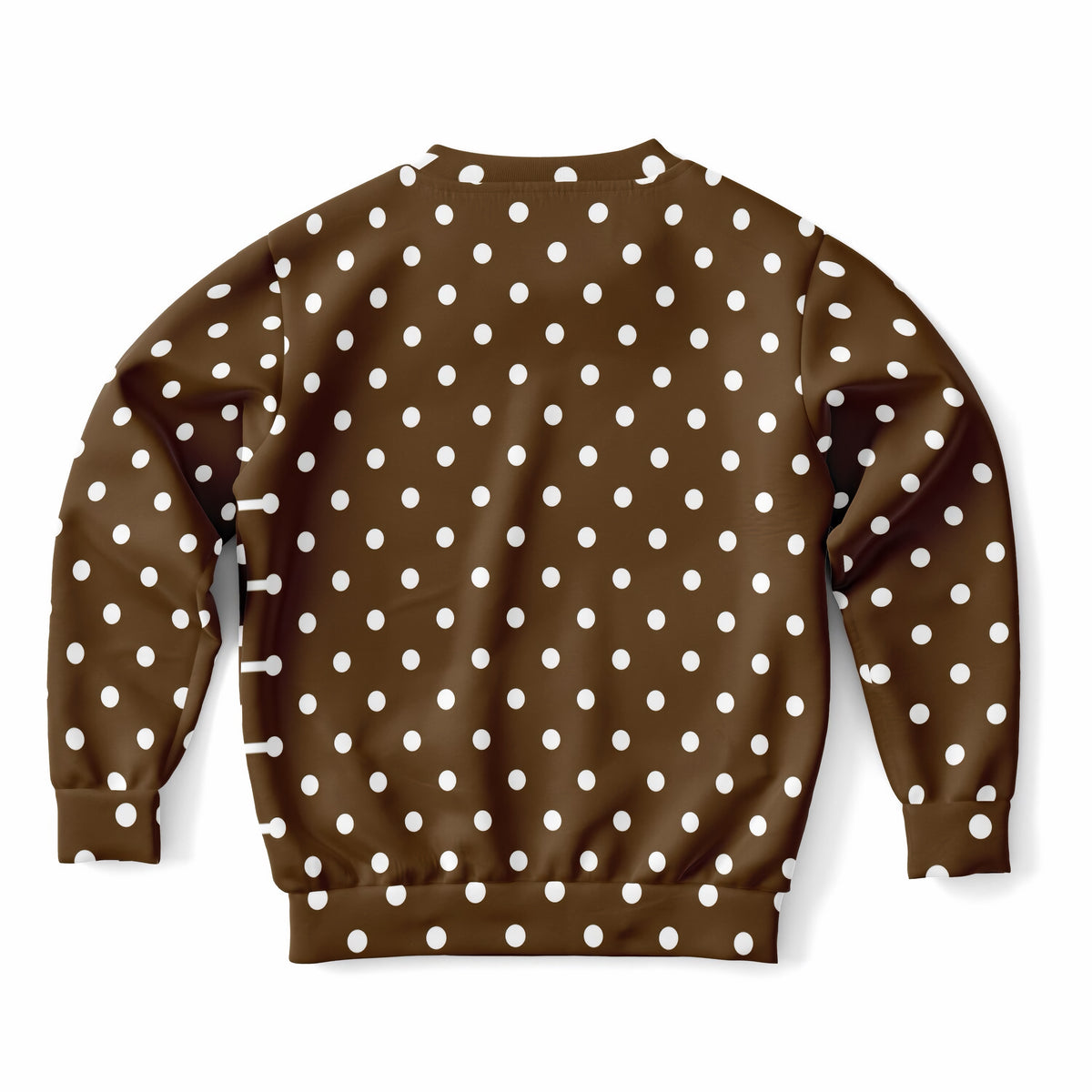 Kids Brown Polka Dot Sweatshirt – Ultra Soft & Stretchy, Cozy Fleece or Lightweight Sports Fabric Sweatshirt – Ultra Soft & Stretchy, Cozy Fleece or Lightweight Sports Fabric