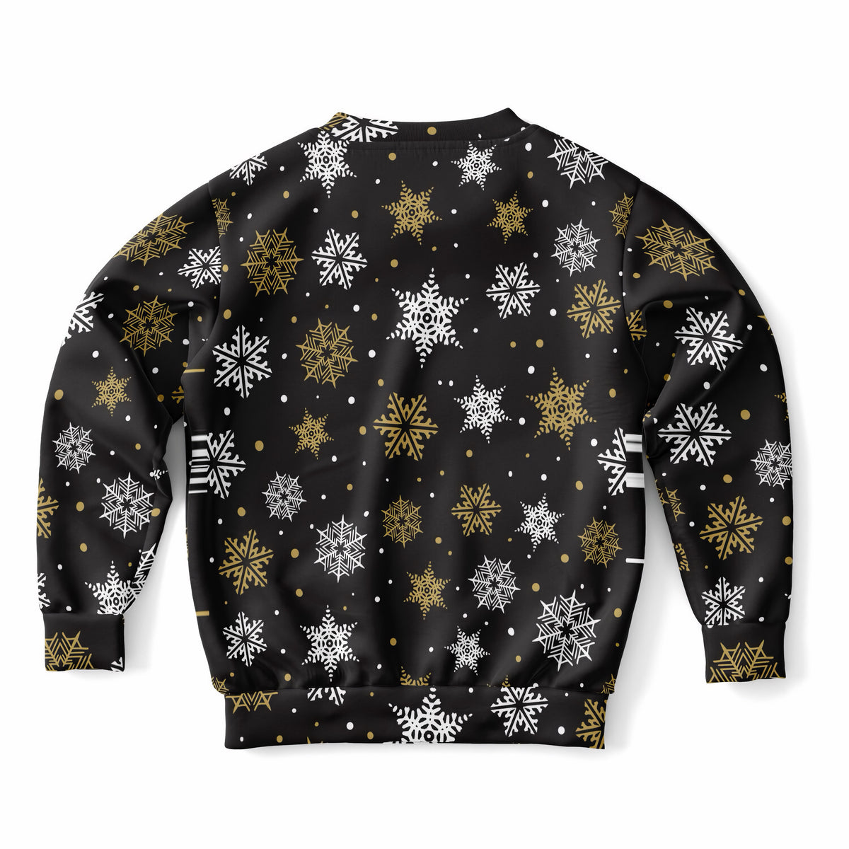 Kids Gold Snowflake Christmas Sweatshirt – Ultra Soft & Stretchy, Cozy Fleece or Lightweight Sports Fabric Sweatshirt – Ultra Soft & Stretchy, Cozy Fleece or Lightweight Sports Fabric