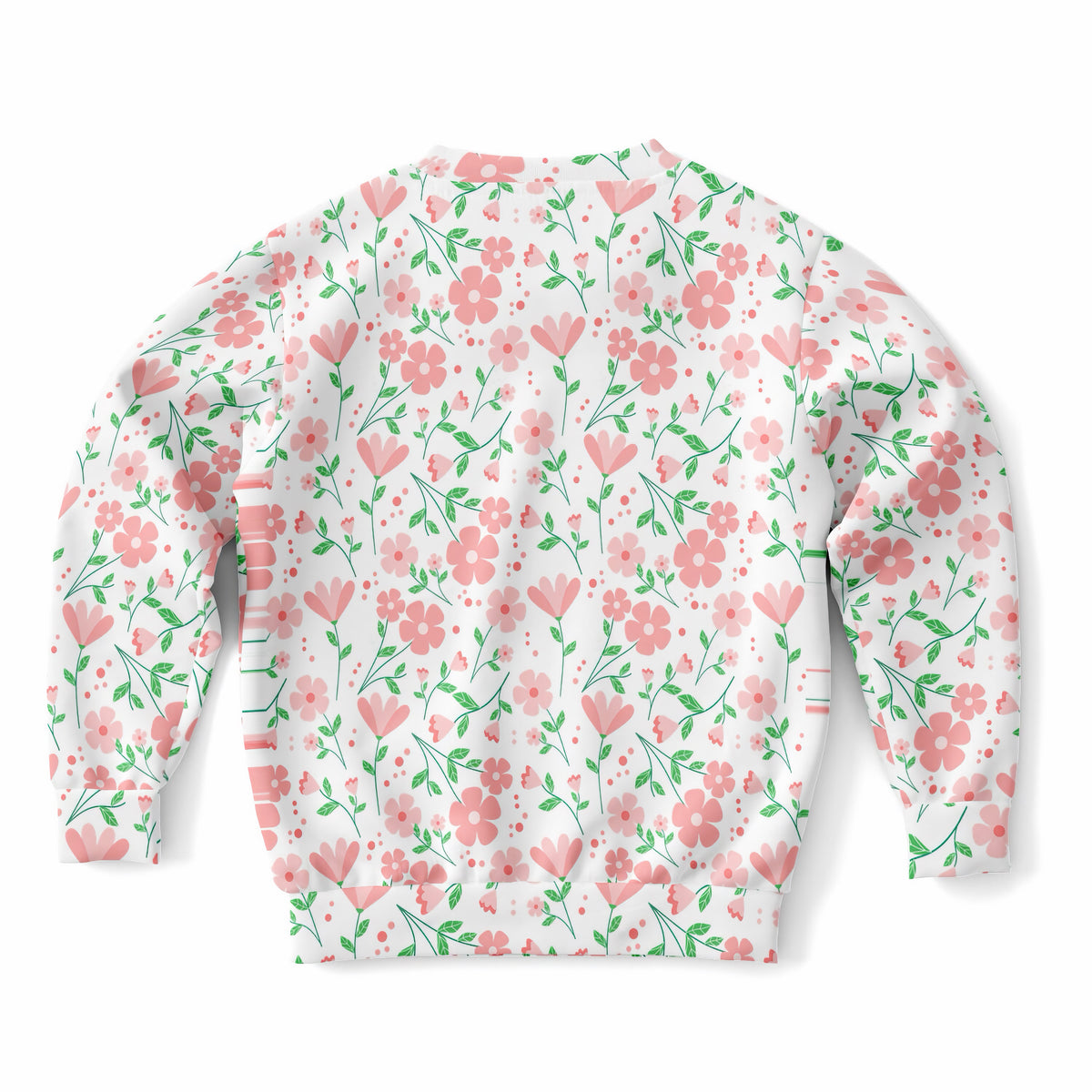 Girls Pink Flower Petals Sweatshirt – Ultra Soft & Stretchy, Cozy Fleece or Lightweight Sports Fabric Sweatshirt – Ultra Soft & Stretchy, Cozy Fleece or Lightweight Sports Fabric