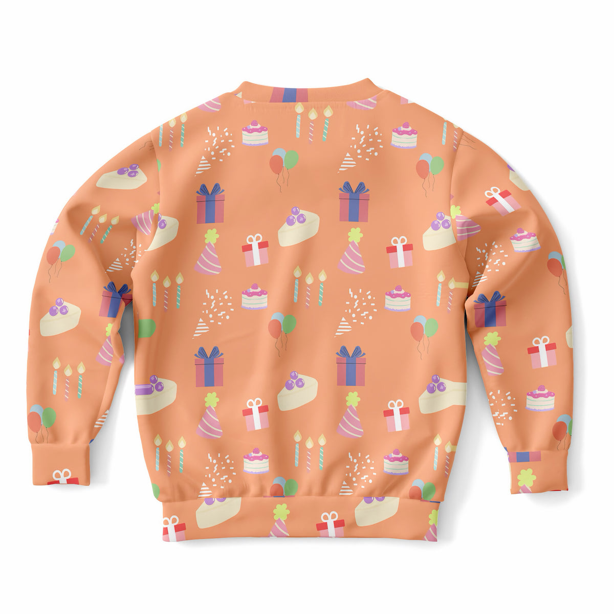 Kids Birthday Party Orange Sweatshirt – Ultra Soft & Stretchy, Cozy Fleece or Lightweight Sports Fabric Sweatshirt – Ultra Soft & Stretchy, Cozy Fleece or Lightweight Sports Fabric