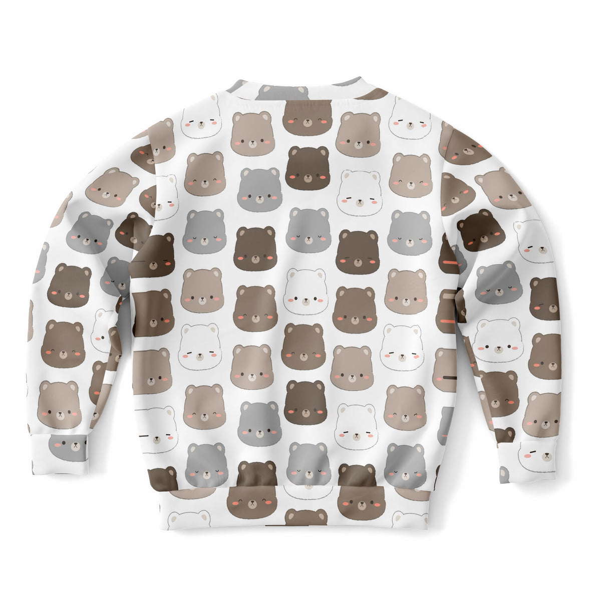 Kids Cute Bear Face Sweatshirt – Ultra Soft & Stretchy, Cozy Fleece or Lightweight Sports Fabric Sweatshirt – Ultra Soft & Stretchy, Cozy Fleece or Lightweight Sports Fabric