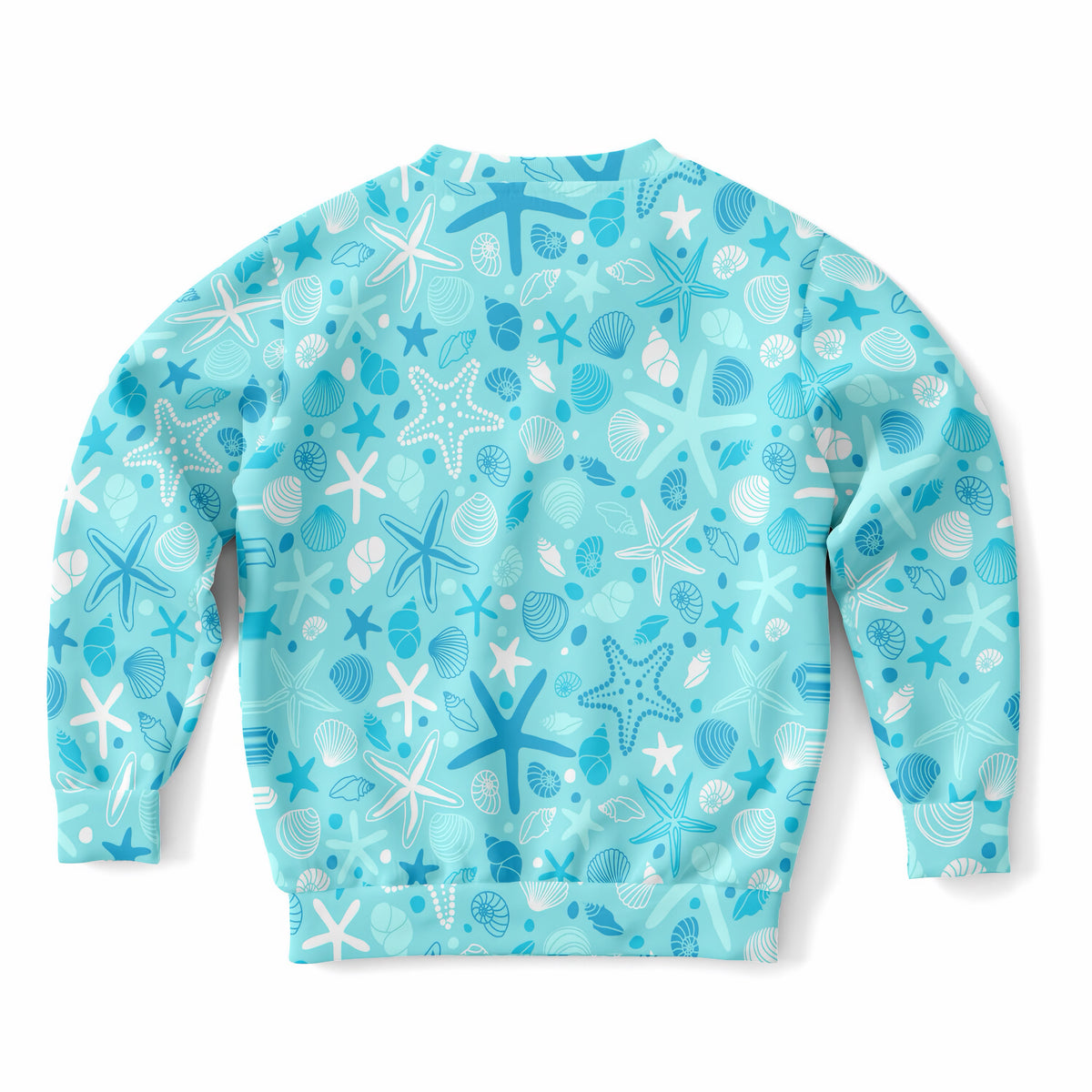 Kids Starfish and Seashells Sweatshirt – Ultra Soft & Stretchy, Cozy Fleece or Lightweight Sports Fabric Sweatshirt – Ultra Soft & Stretchy, Cozy Fleece or Lightweight Sports Fabric