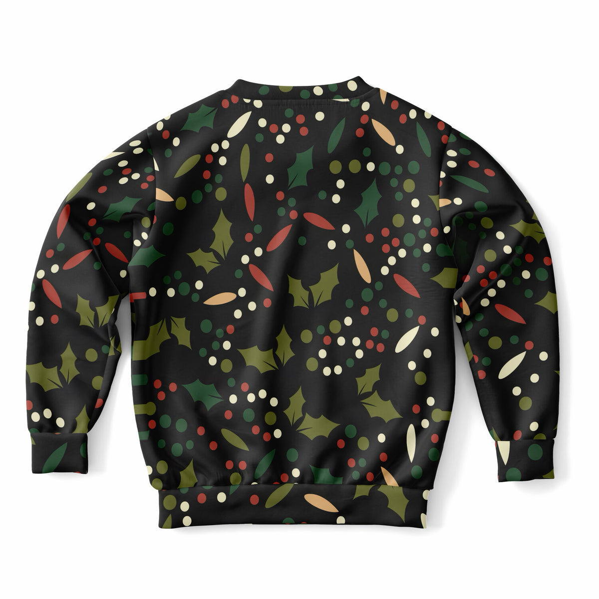 Kids Christmas Holly Berry Sweatshirt – Ultra Soft & Stretchy, Cozy Fleece or Lightweight Sports Fabric Sweatshirt – Ultra Soft & Stretchy, Cozy Fleece or Lightweight Sports Fabric
