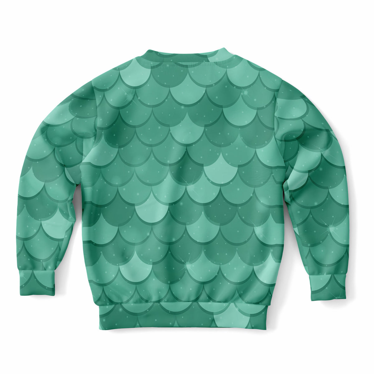 Girls Green Mermaid Sweatshirt – Ultra Soft & Stretchy, Cozy Fleece or Lightweight Sports Fabric Sweatshirt – Ultra Soft & Stretchy, Cozy Fleece or Lightweight Sports Fabric
