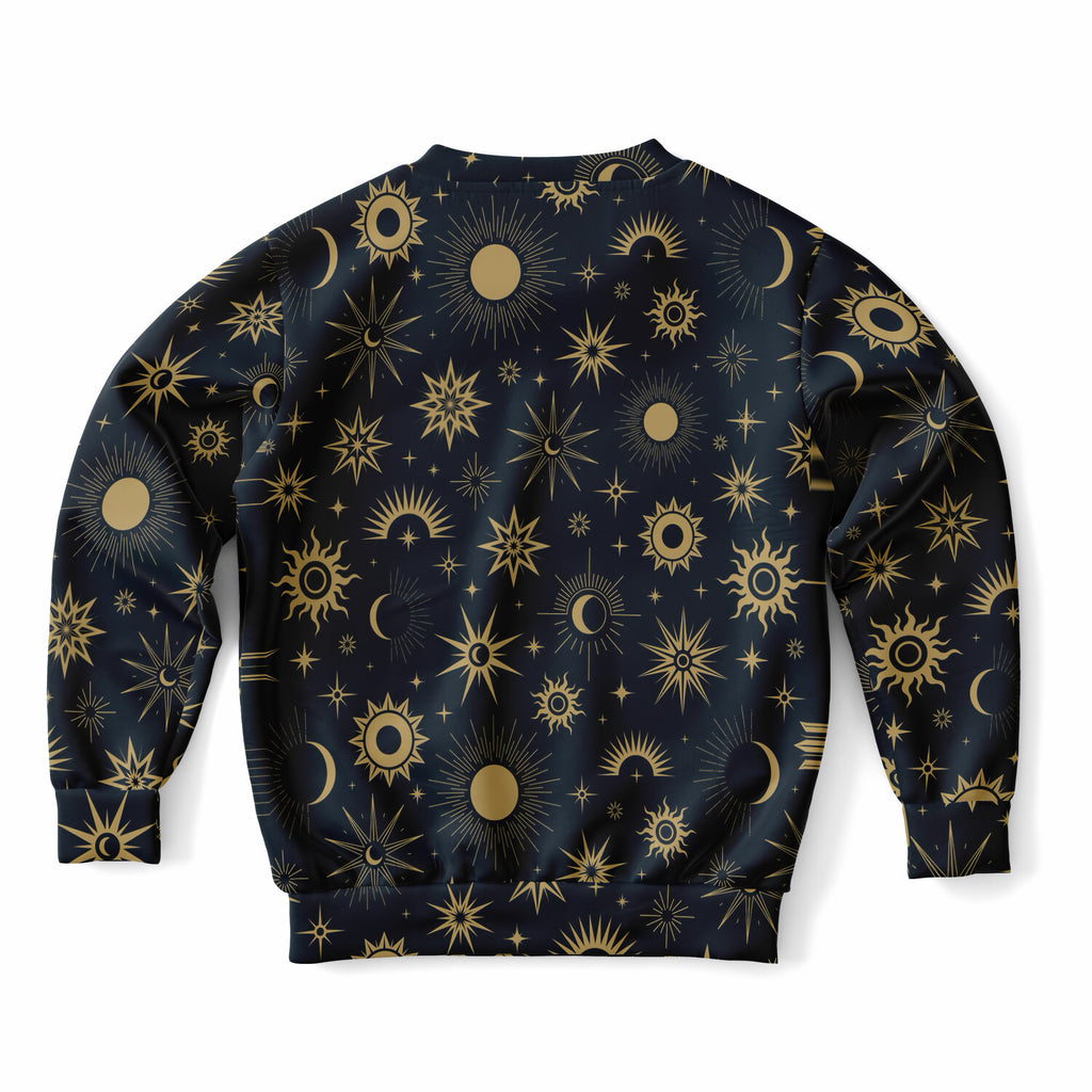 Kids Celestial Sun & Moon Sweatshirt – Ultra Soft & Stretchy, Cozy Fleece or Lightweight Sports Fabric Sweatshirt – Ultra Soft & Stretchy, Cozy Fleece or Lightweight Sports Fabric