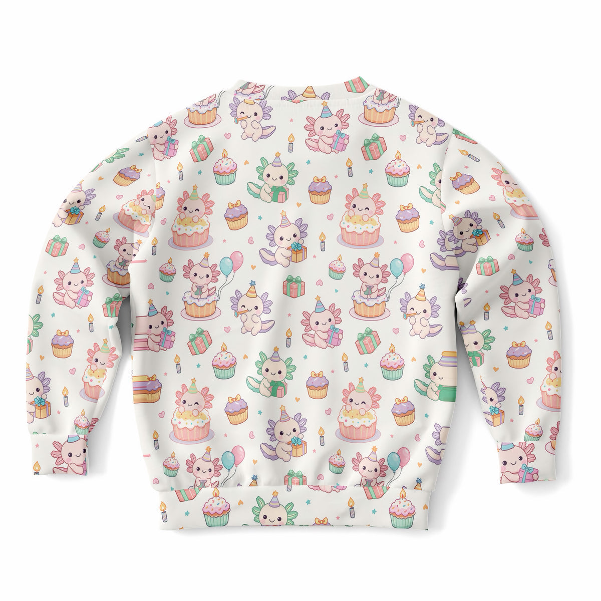 Kids Axolotl Birthday Sweatshirt – Ultra Soft & Stretchy, Cozy Fleece or Lightweight Sports Fabric Sweatshirt – Ultra Soft & Stretchy, Cozy Fleece or Lightweight Sports Fabric