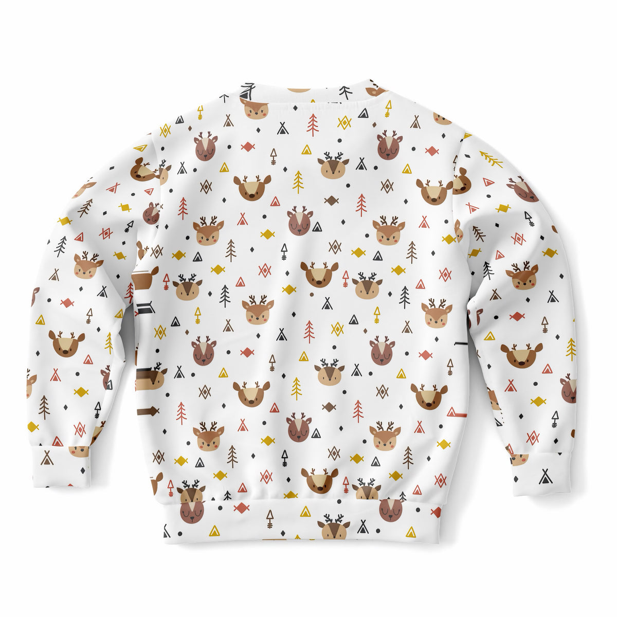 Kids Cute Woodland Reindeer Sweatshirt – Ultra Soft & Stretchy, Cozy Fleece or Lightweight Sports Fabric Sweatshirt – Ultra Soft & Stretchy, Cozy Fleece or Lightweight Sports Fabric