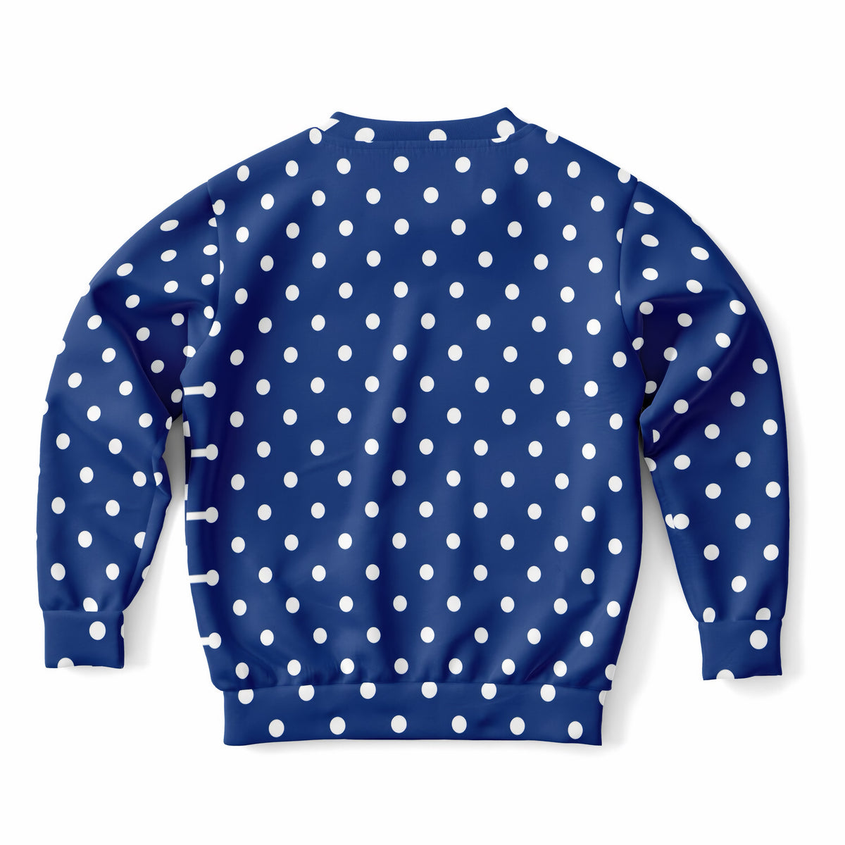 Kids Navy Blue Polka Dot Sweatshirt – Ultra Soft & Stretchy, Cozy Fleece or Lightweight Sports Fabric Sweatshirt – Ultra Soft & Stretchy, Cozy Fleece or Lightweight Sports Fabric