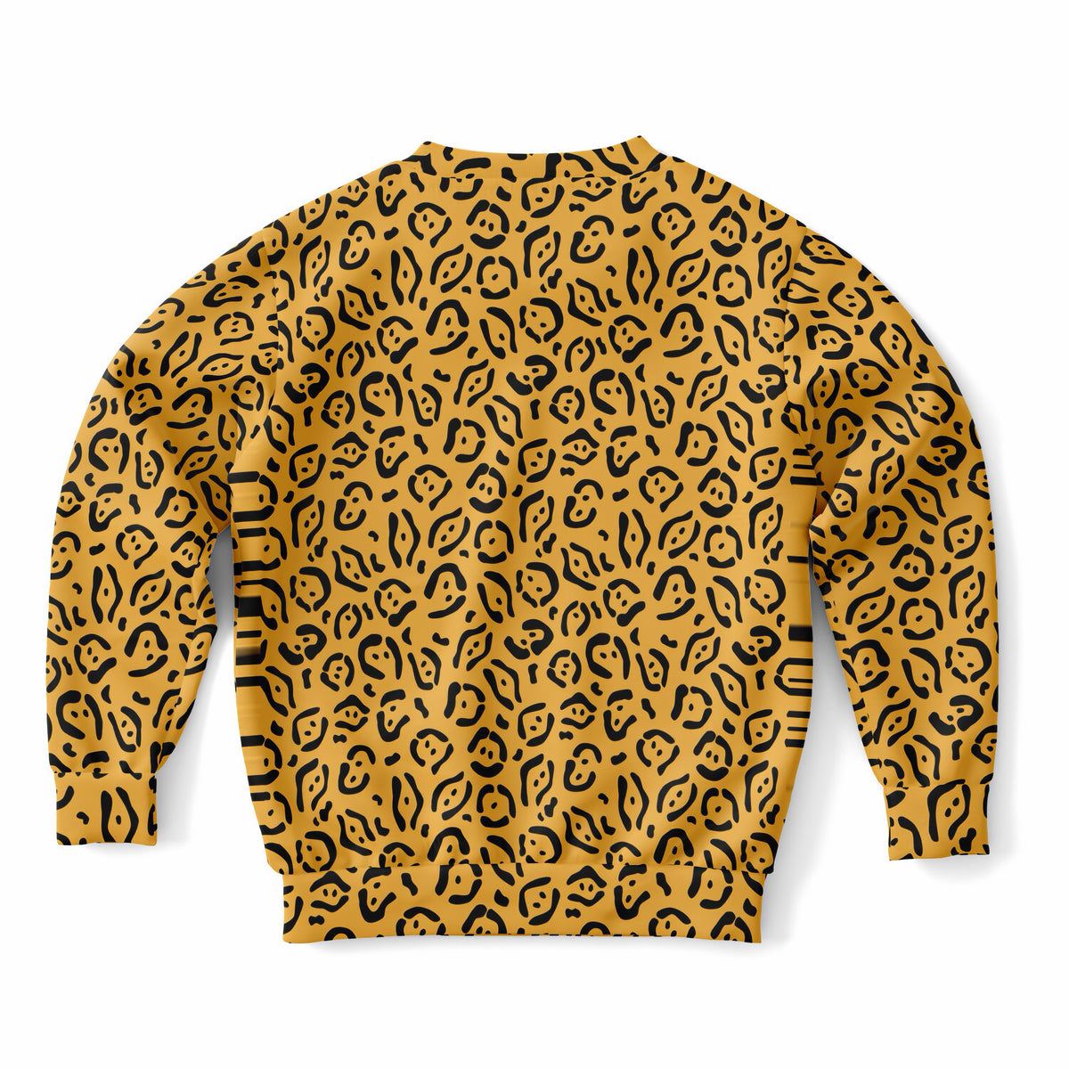 Kids Mustard Yellow Leopard Print Sweatshirt – Ultra Soft & Stretchy, Cozy Fleece or Lightweight Sports Fabric Sweatshirt – Ultra Soft & Stretchy, Cozy Fleece or Lightweight Sports Fabric
