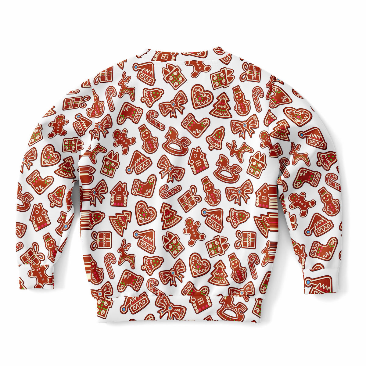 Kids Cute Holiday Cookies & Candy Canes Print Sweatshirt – Ultra Soft & Stretchy, Cozy Fleece or Lightweight Sports Fabric Sweatshirt – Ultra Soft & Stretchy, Cozy Fleece or Lightweight Sports Fabric
