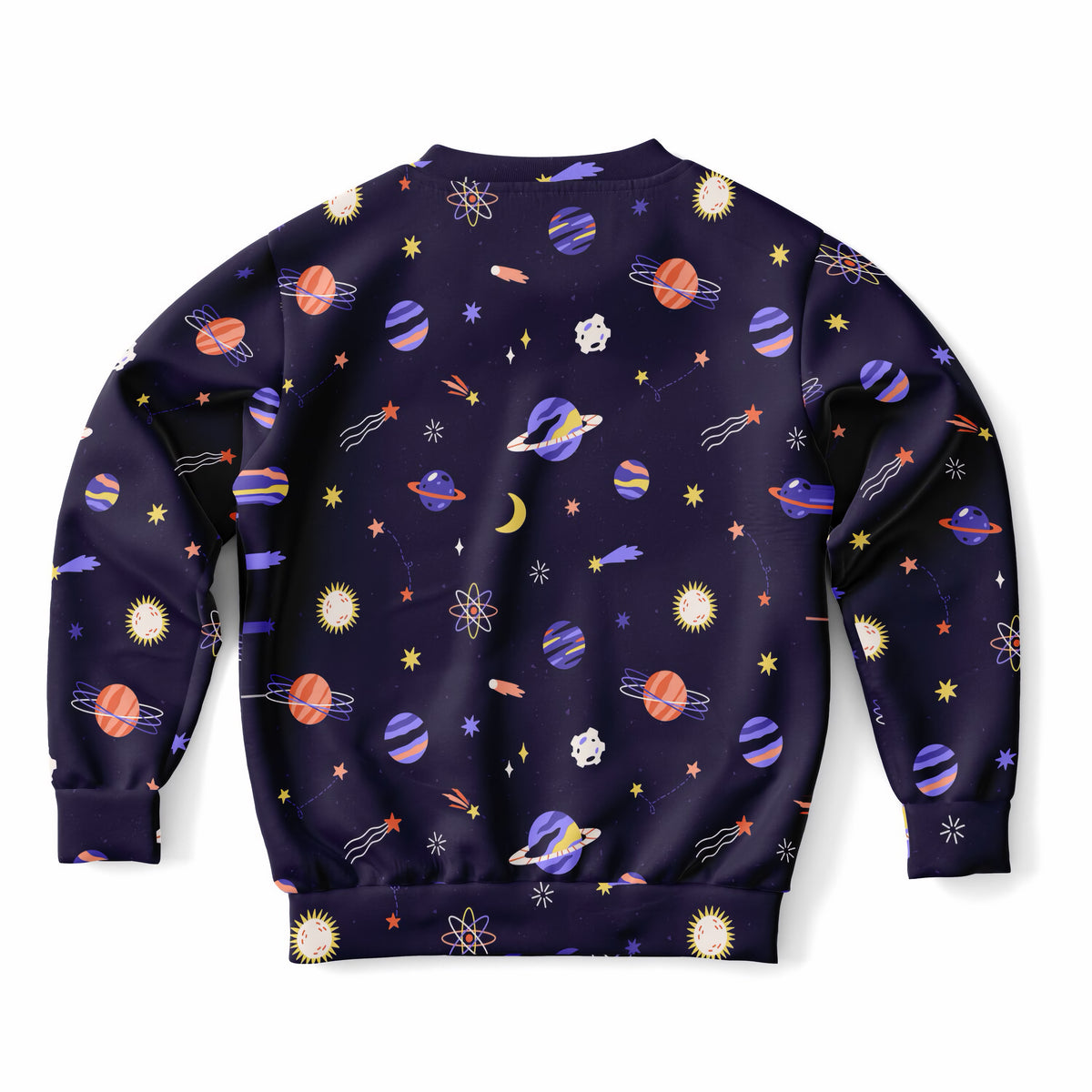 Kids Purple Outer Space Sweatshirt – Ultra Soft & Stretchy, Cozy Fleece or Lightweight Sports Fabric Sweatshirt – Ultra Soft & Stretchy, Cozy Fleece or Lightweight Sports Fabric