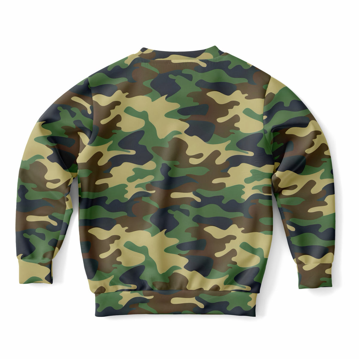Kids Green Woodland Camouflage Sweatshirt – Ultra Soft & Stretchy, Cozy Fleece or Lightweight Sports Fabric Sweatshirt – Ultra Soft & Stretchy, Cozy Fleece or Lightweight Sports Fabric