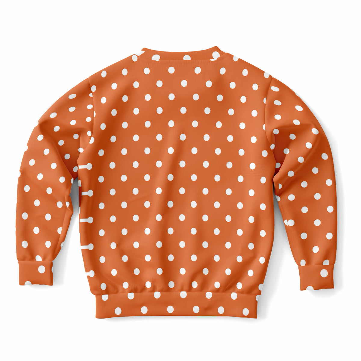 Kids Orange Polka Dot Sweatshirt – Ultra Soft & Stretchy, Cozy Fleece or Lightweight Sports Fabric Sweatshirt – Ultra Soft & Stretchy, Cozy Fleece or Lightweight Sports Fabric