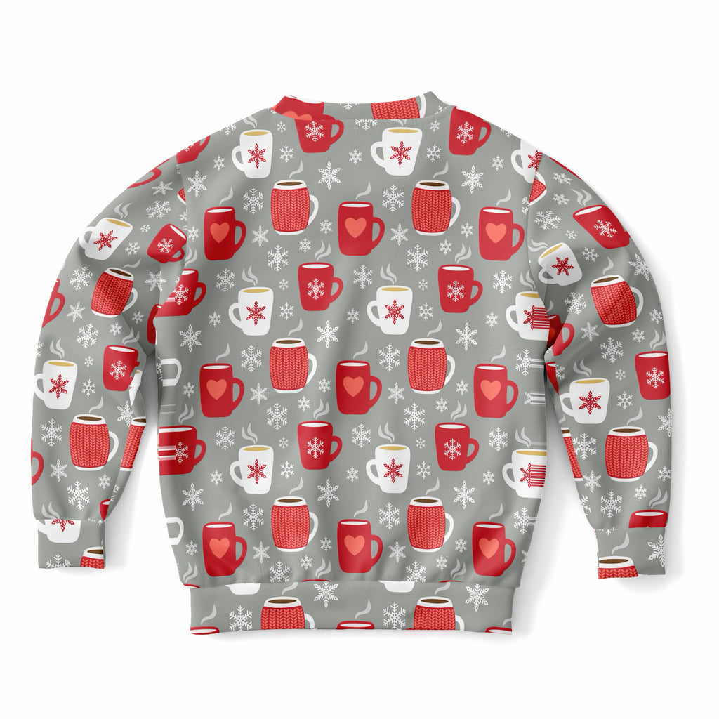 Kids Christmas Hot Cocoa Sweatshirt – Ultra Soft & Stretchy, Cozy Fleece or Lightweight Sports Fabric Sweatshirt – Ultra Soft & Stretchy, Cozy Fleece or Lightweight Sports Fabric