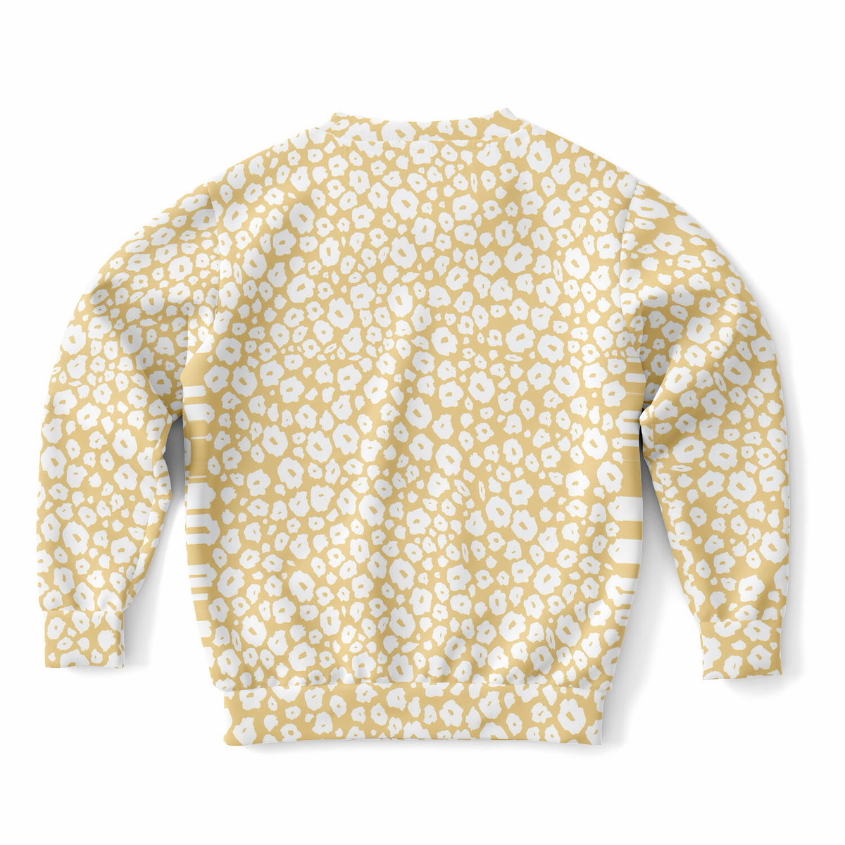 Kids Light Yellow Leopard Print Sweatshirt – Ultra Soft & Stretchy, Cozy Fleece or Lightweight Sports Fabric Sweatshirt – Ultra Soft & Stretchy, Cozy Fleece or Lightweight Sports Fabric