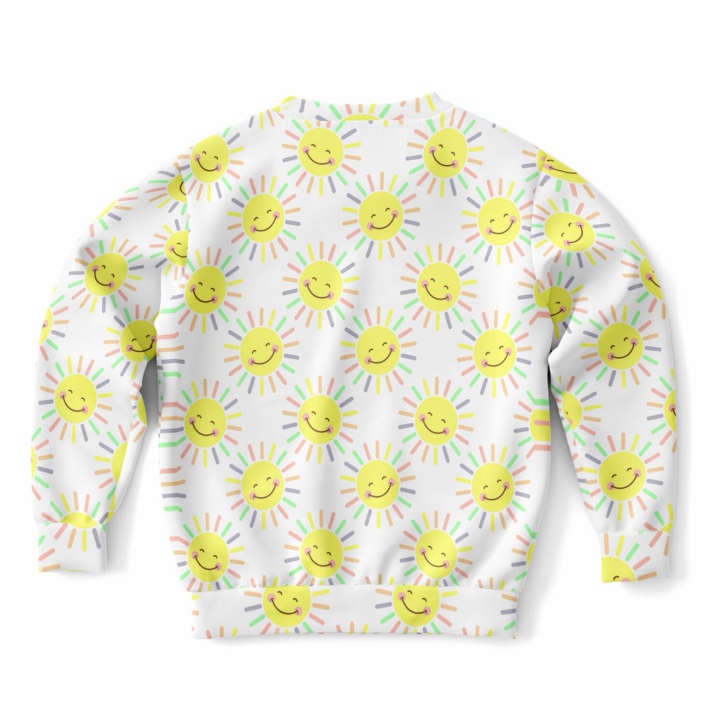 Kids Happy Sunshine Sweatshirt – Ultra Soft & Stretchy, Cozy Fleece or Lightweight Sports Fabric Sweatshirt – Ultra Soft & Stretchy, Cozy Fleece or Lightweight Sports Fabric