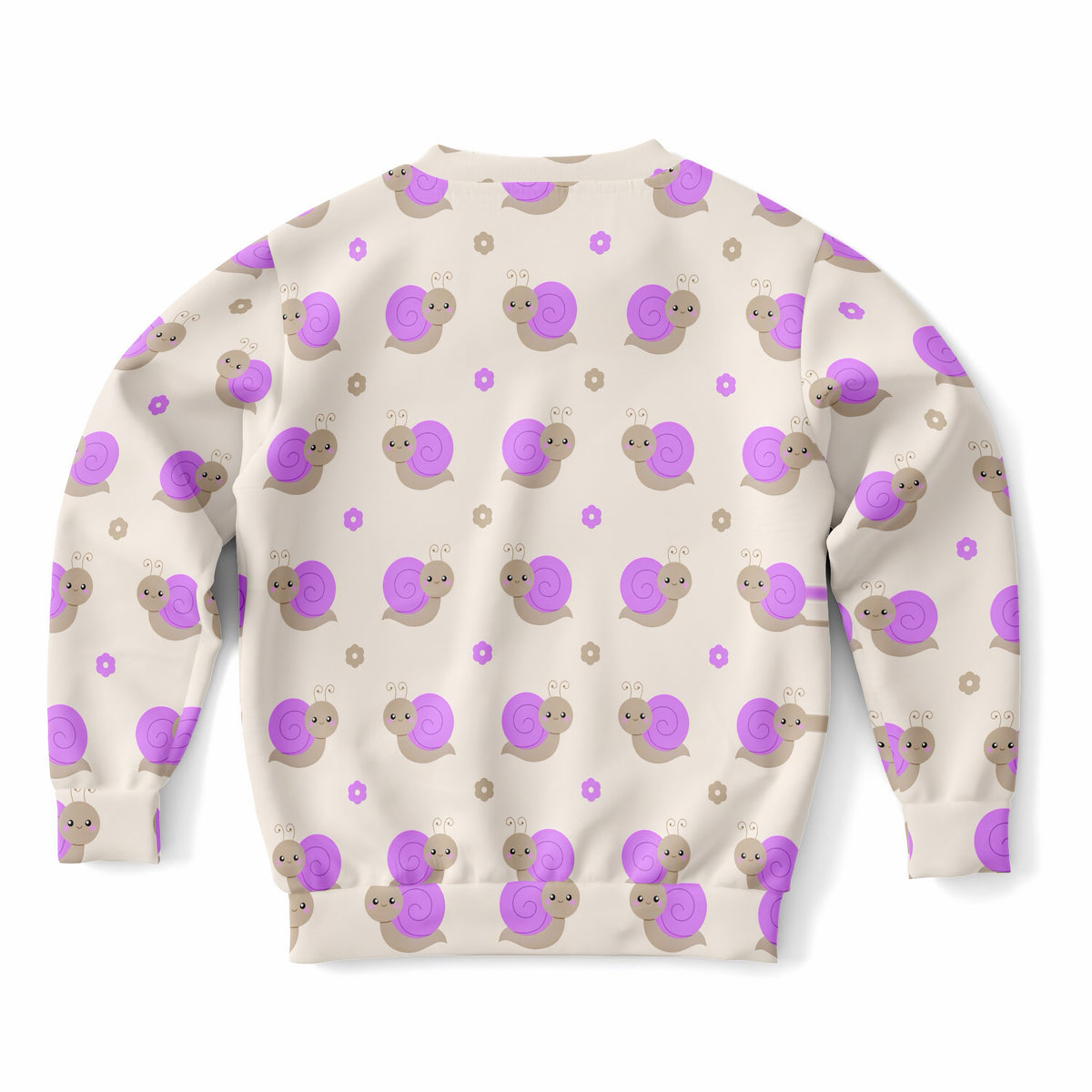 Girls Purple Snail Sweatshirt – Ultra Soft & Stretchy, Cozy Fleece or Lightweight Sports Fabric Sweatshirt – Ultra Soft & Stretchy, Cozy Fleece or Lightweight Sports Fabric