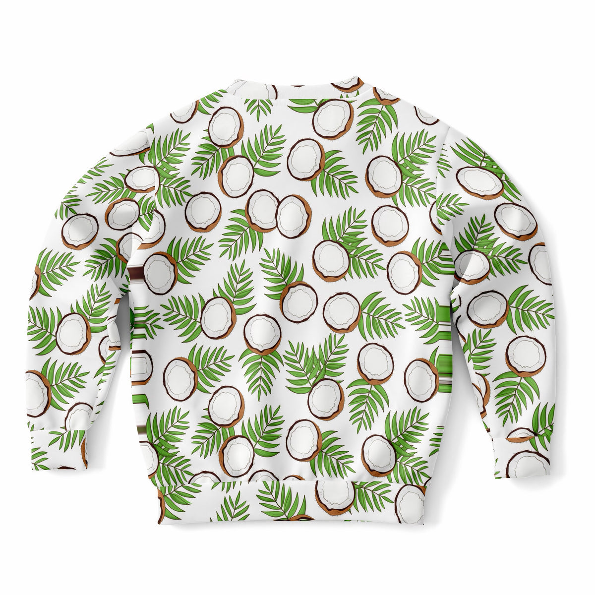 Kids Tropical Coconut Sweatshirt – Ultra Soft & Stretchy, Cozy Fleece or Lightweight Sports Fabric Sweatshirt – Ultra Soft & Stretchy, Cozy Fleece or Lightweight Sports Fabric