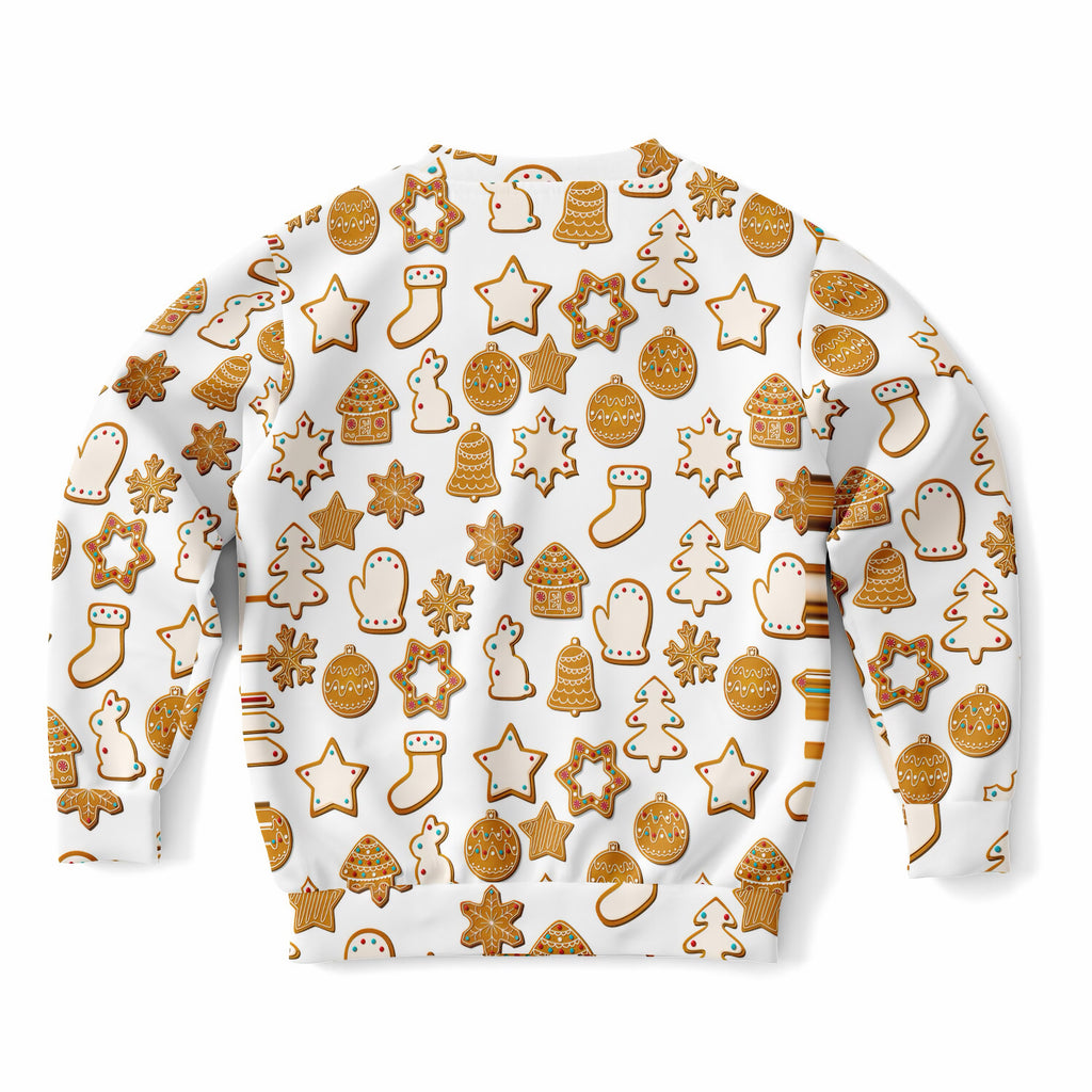 Kids Christmas Gingerbread Cookie Sweatshirt – Ultra Soft & Stretchy, Cozy Fleece or Lightweight Sports Fabric Sweatshirt – Ultra Soft & Stretchy, Cozy Fleece or Lightweight Sports Fabric