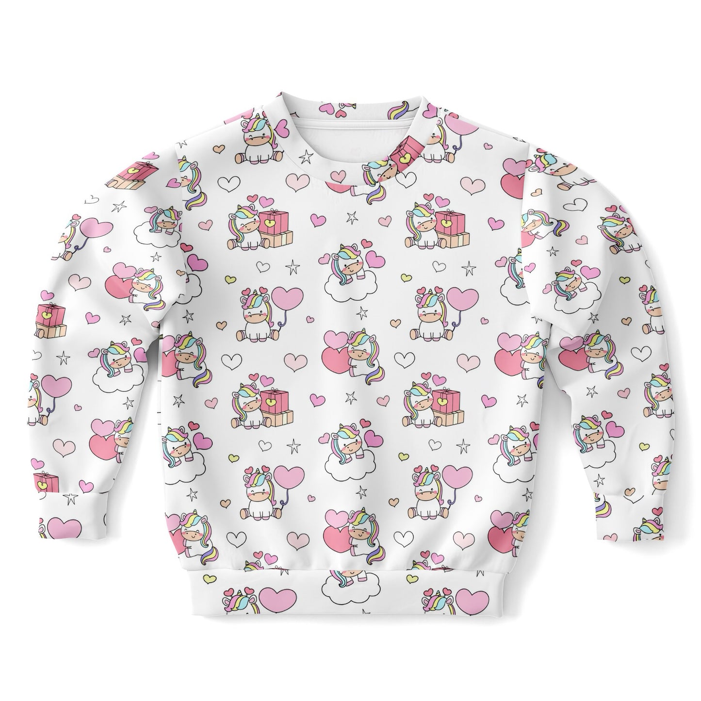 Girls Unicorn Birthday Sweatshirt – Cozy Cotton Fleece or Lightweight Sports Fabric