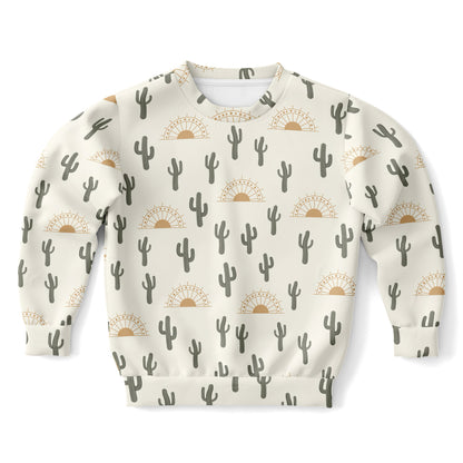 Kids Zebra Print Sweatshirt – Cozy Cotton Fleece or Lightweight Sports Fabric