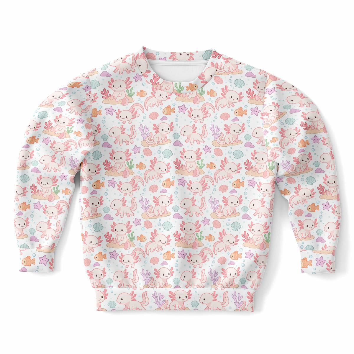 Girls Axolotl Sweatshirt – Ultra Soft & Stretchy, Cozy Fleece or Lightweight Sports Fabric Sweatshirt – Ultra Soft & Stretchy, Cozy Fleece or Lightweight Sports Fabric