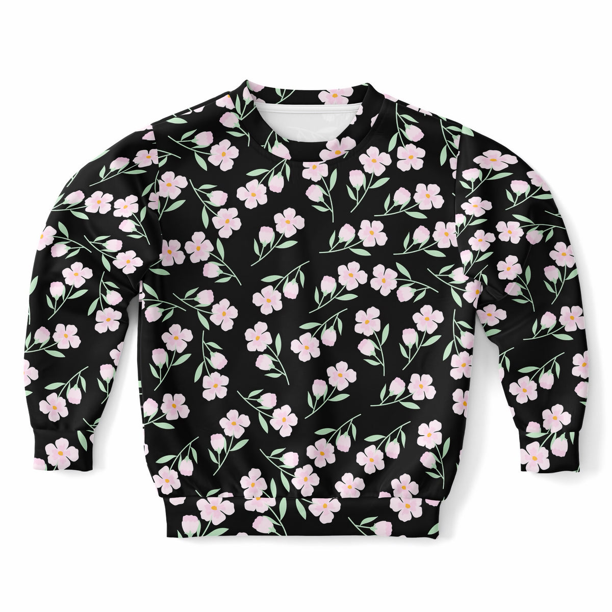 Girls Blush Pink Floral Sweatshirt – Ultra Soft & Stretchy, Cozy Fleece or Lightweight Sports Fabric Sweatshirt – Ultra Soft & Stretchy, Cozy Fleece or Lightweight Sports Fabric