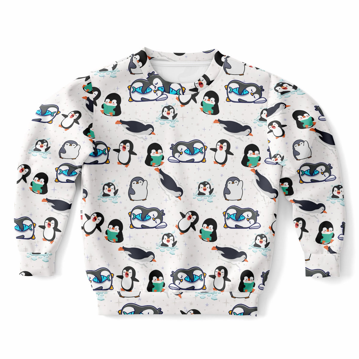 Kids Penguin Sweatshirt – Ultra Soft & Stretchy, Cozy Fleece or Lightweight Sports Fabric Sweatshirt – Ultra Soft & Stretchy, Cozy Fleece or Lightweight Sports Fabric