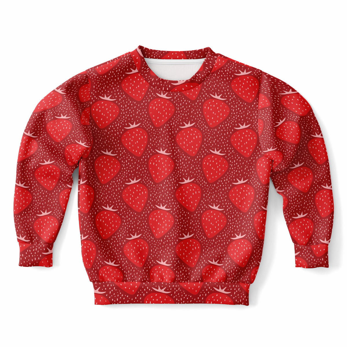 Kids Strawberry Sweatshirt – Ultra Soft & Stretchy, Cozy Fleece or Lightweight Sports Fabric Sweatshirt – Ultra Soft & Stretchy, Cozy Fleece or Lightweight Sports Fabric