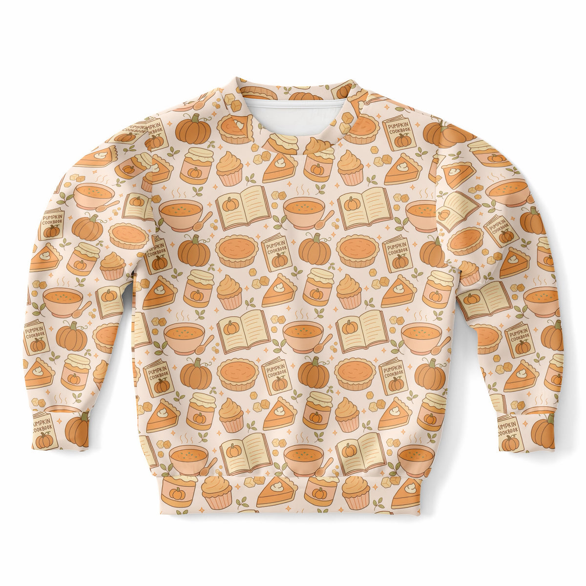 Kids Pumpkin Pie Themed Sweatshirt – Ultra Soft & Stretchy, Cozy Fleece or Lightweight Sports Fabric Sweatshirt – Ultra Soft & Stretchy, Cozy Fleece or Lightweight Sports Fabric